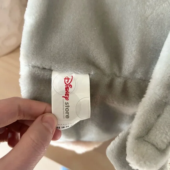 Disney Store Thumper Plush Easter Basket Bunny Ears Yellow Checkered Lined - Picture 5 of 7